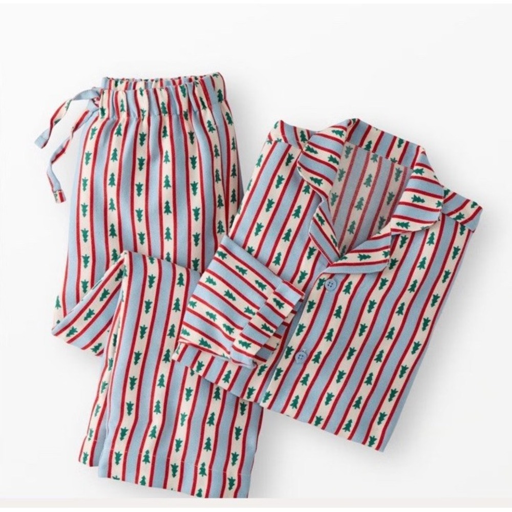 Hanna Andersson Holiday Flannel Unisex Pajama Set NWT Size S